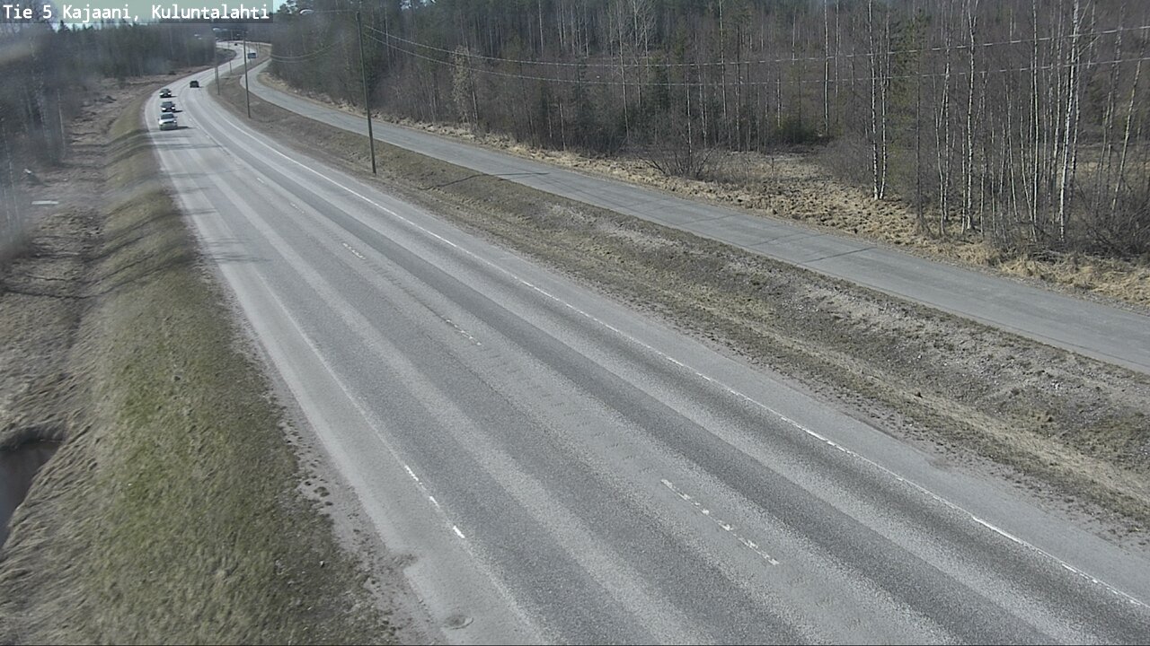 Weather Camera Image Väg 5 Kajaani, Kuluntalahti, Kajaani, Kainuu