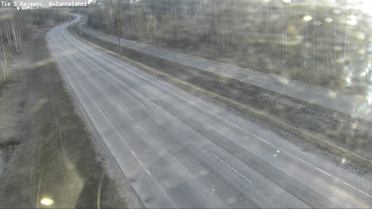 Weather Camera Image Väg 5 Kajaani, Kuluntalahti, Kajaani, Kainuu