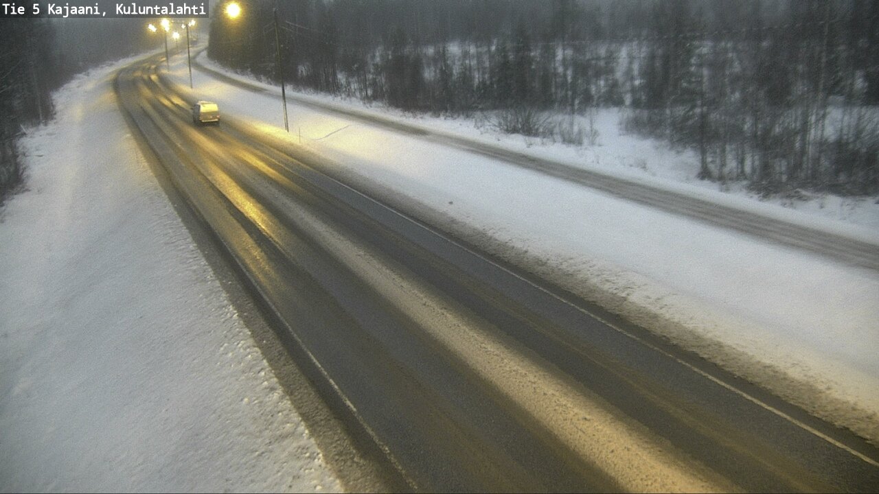 Weather Camera Image Väg 5 Kajaani, Kuluntalahti, Kajaani, Kainuu