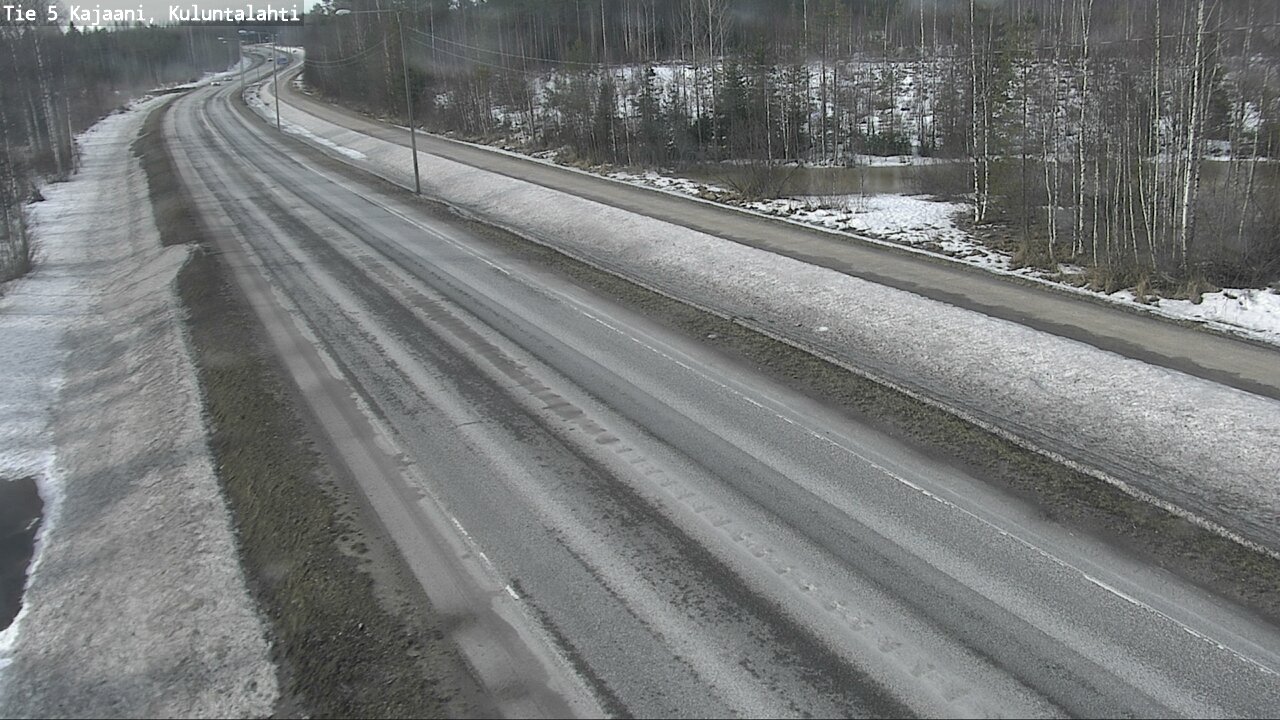 Weather Camera Image Väg 5 Kajaani, Kuluntalahti, Kajaani, Kainuu