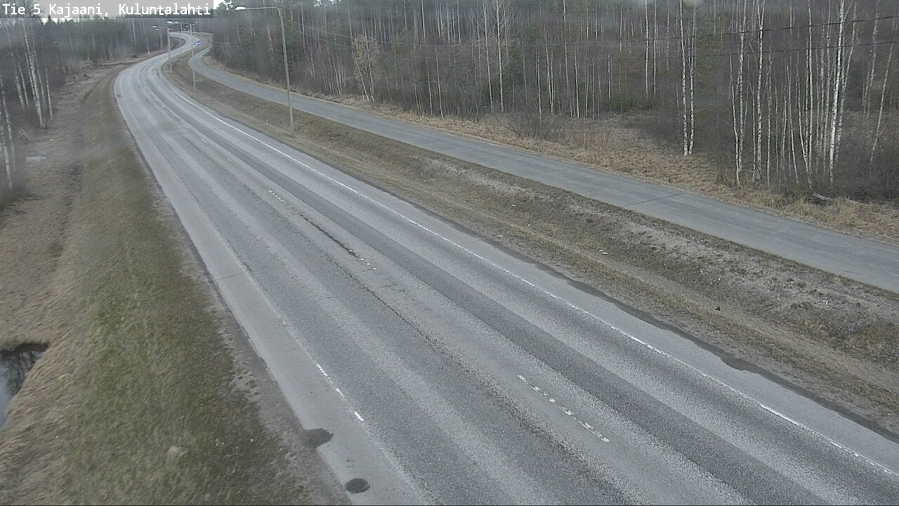 Weather Camera Image Väg 5 Kajaani, Kuluntalahti, Kajaani, Kainuu