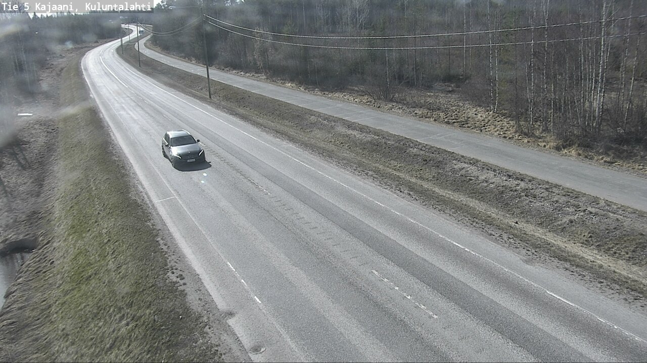 Weather Camera Image Väg 5 Kajaani, Kuluntalahti, Kajaani, Kainuu