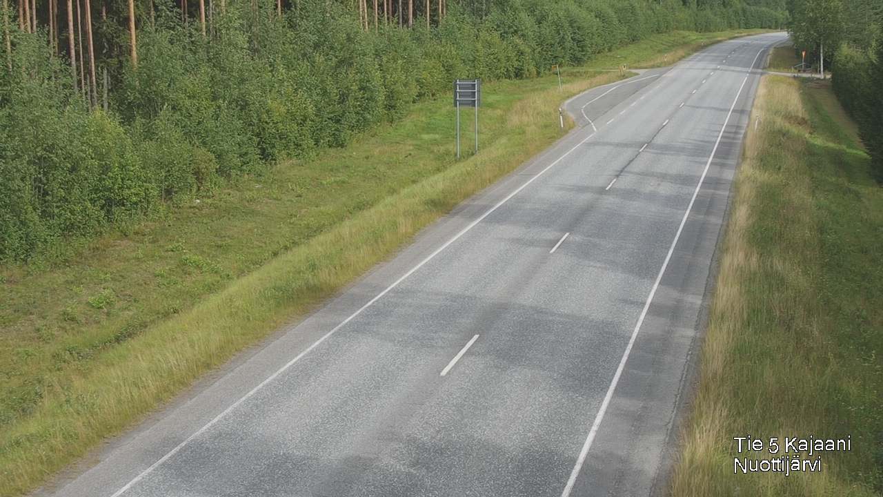 Weather Camera Image Road 5 Kajaani, Nuottijärvi, Kajaani, Kainuu