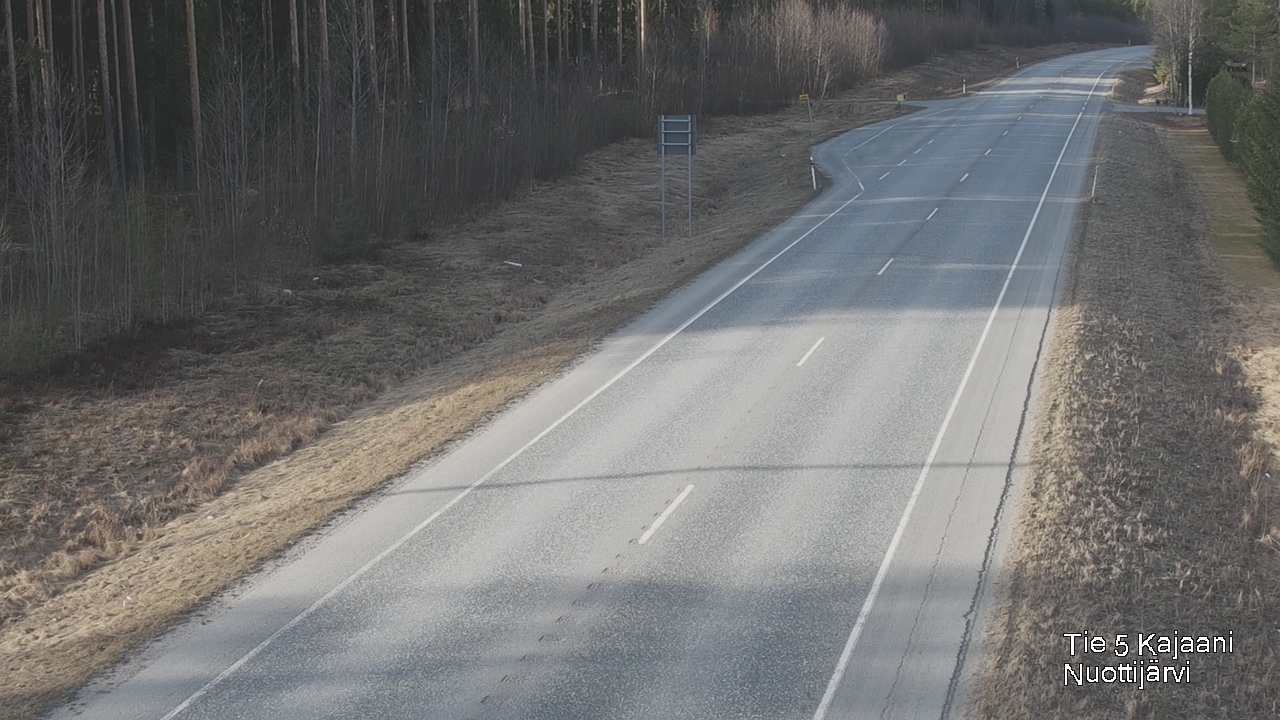 Weather Camera Image Väg 5 Kajaani, Nuottijärvi, Kajaani, Kainuu
