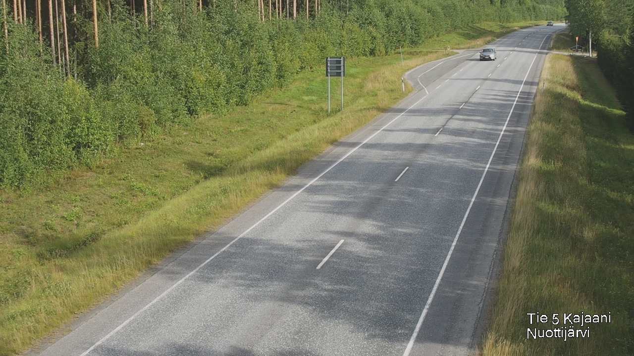 Weather Camera Image Road 5 Kajaani, Nuottijärvi, Kajaani, Kainuu