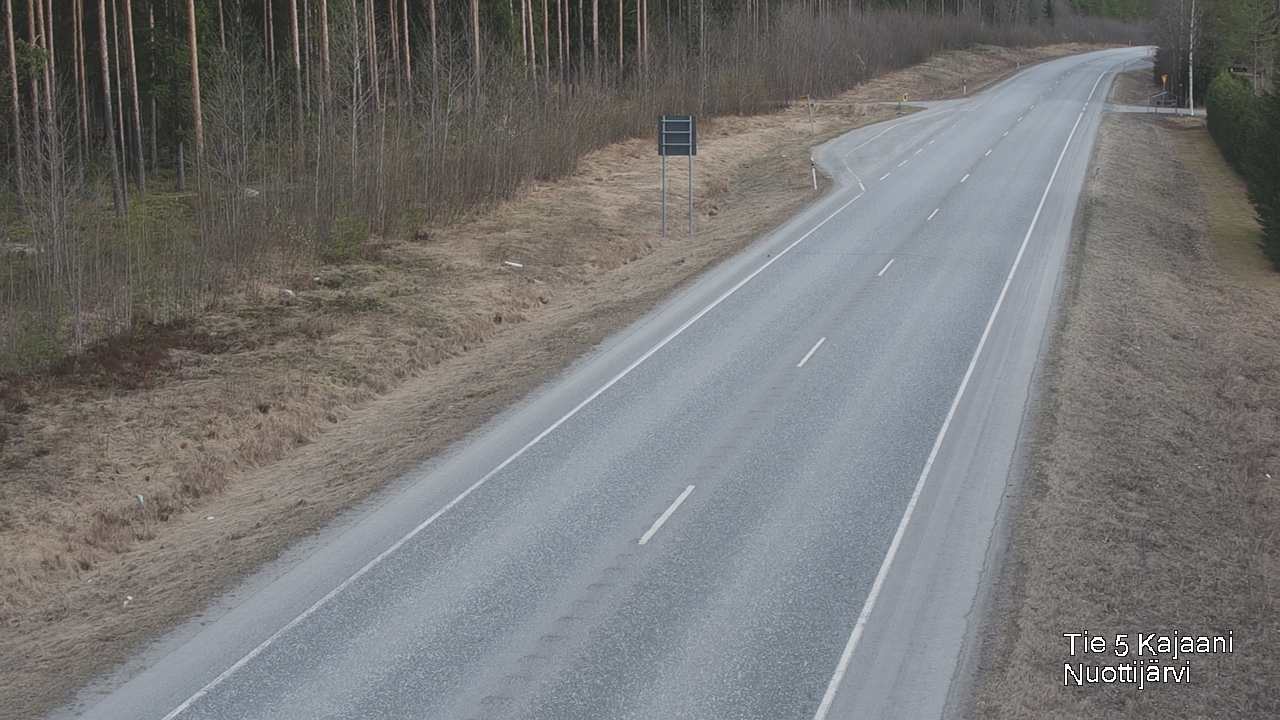 Weather Camera Image Road 5 Kajaani, Nuottijärvi, Kajaani, Kainuu