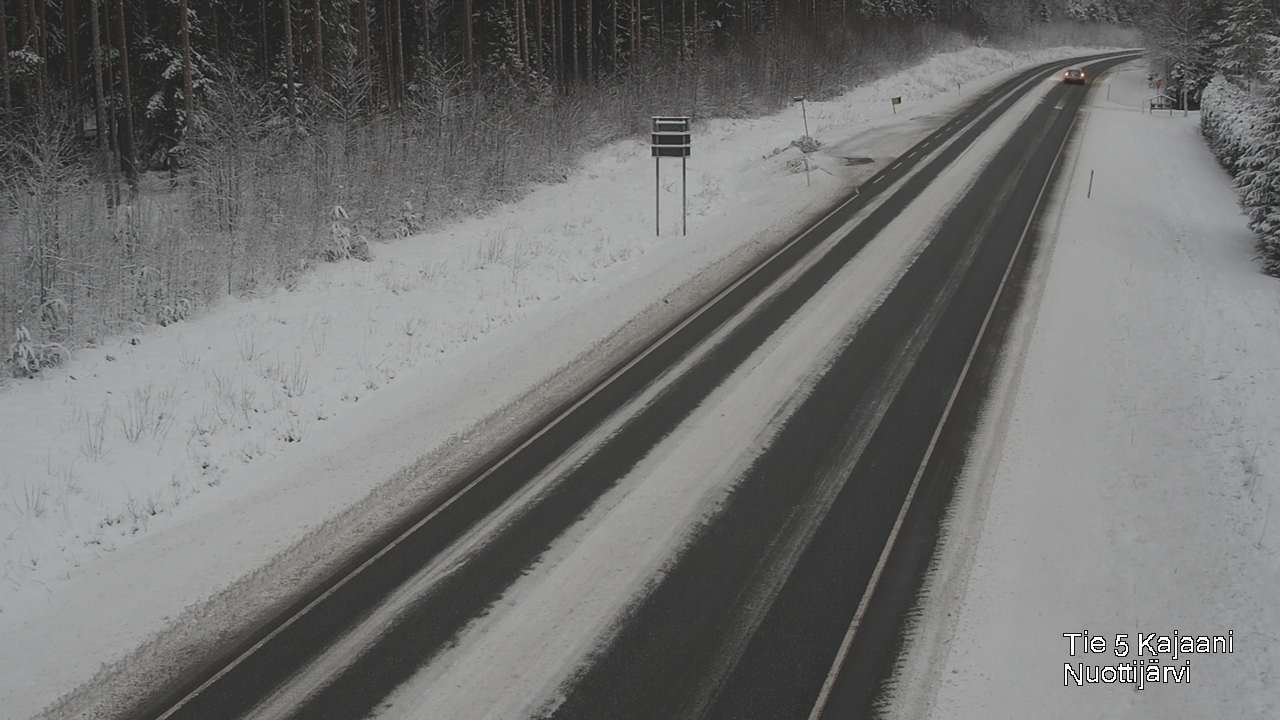 Weather Camera Image Väg 5 Kajaani, Nuottijärvi, Kajaani, Kainuu