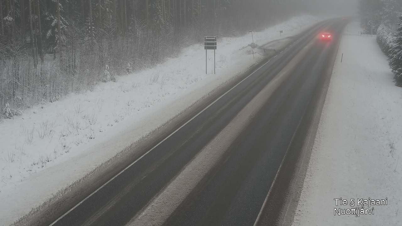 Weather Camera Image Väg 5 Kajaani, Nuottijärvi, Kajaani, Kainuu
