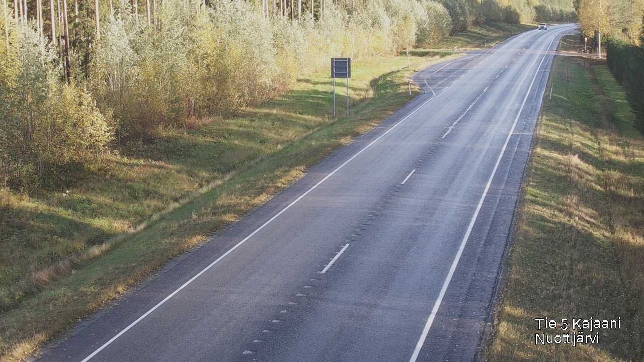 Weather Camera Image Road 5 Kajaani, Nuottijärvi, Kajaani, Kainuu