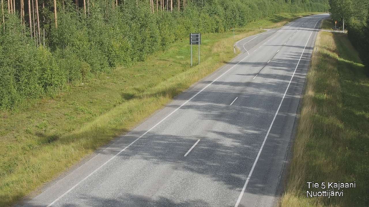 Weather Camera Image Road 5 Kajaani, Nuottijärvi, Kajaani, Kainuu