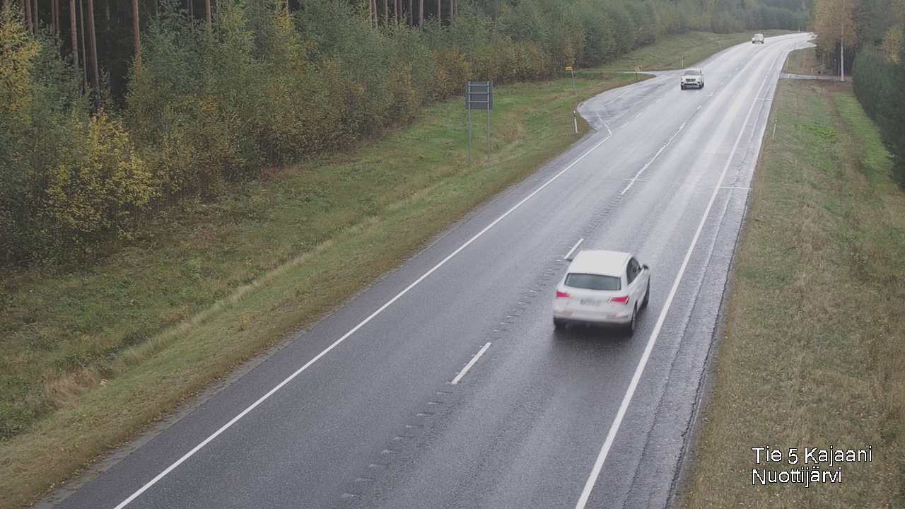 Weather Camera Image Väg 5 Kajaani, Nuottijärvi, Kajaani, Kainuu