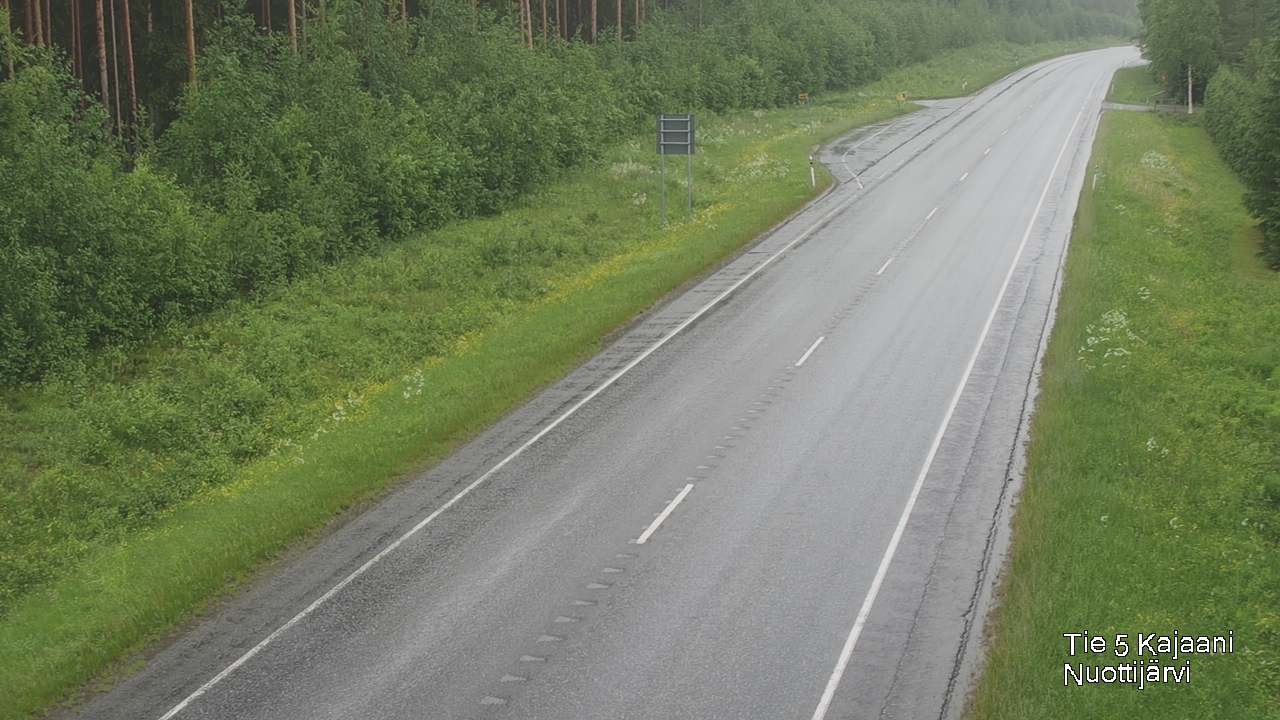 Weather Camera Image Väg 5 Kajaani, Nuottijärvi, Kajaani, Kainuu