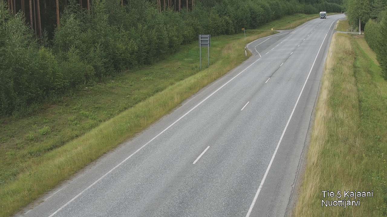 Weather Camera Image Road 5 Kajaani, Nuottijärvi, Kajaani, Kainuu