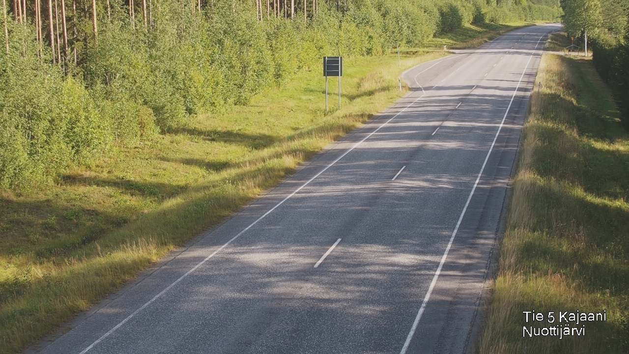 Weather Camera Image Road 5 Kajaani, Nuottijärvi, Kajaani, Kainuu
