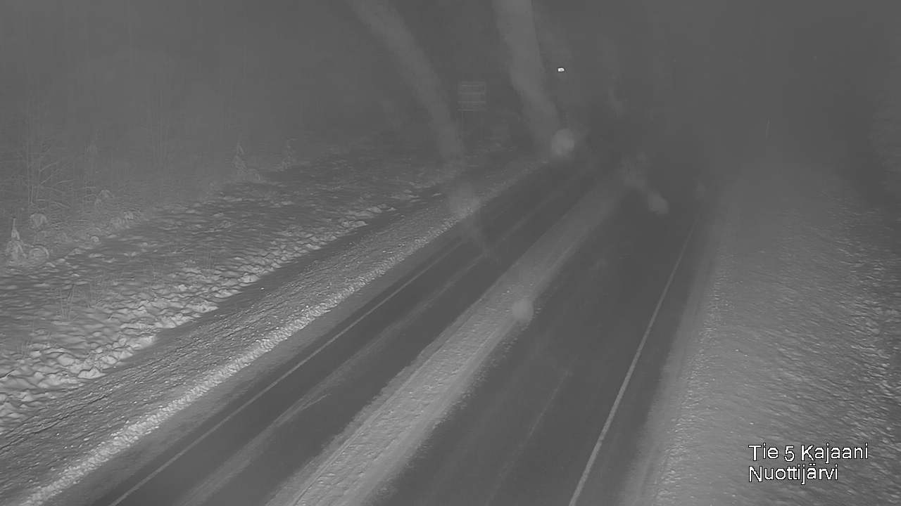 Weather Camera Image Väg 5 Kajaani, Nuottijärvi, Kajaani, Kainuu