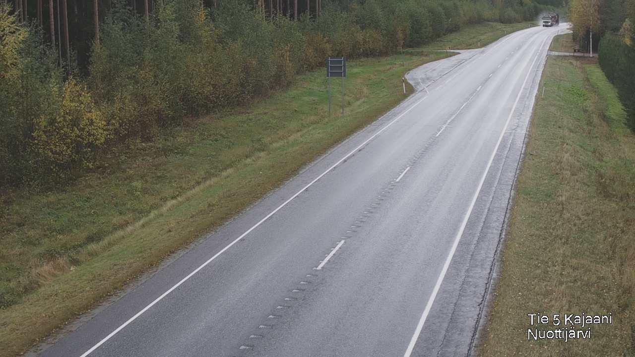 Weather Camera Image Väg 5 Kajaani, Nuottijärvi, Kajaani, Kainuu