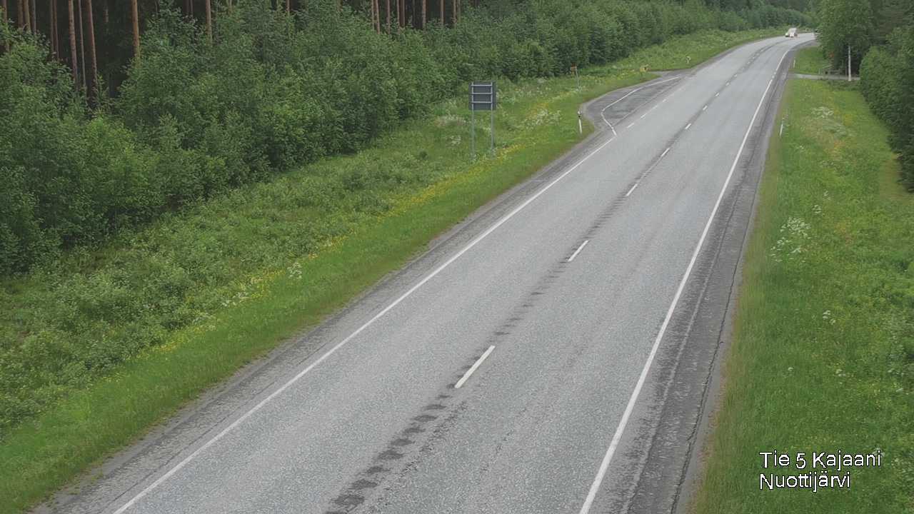 Weather Camera Image Väg 5 Kajaani, Nuottijärvi, Kajaani, Kainuu