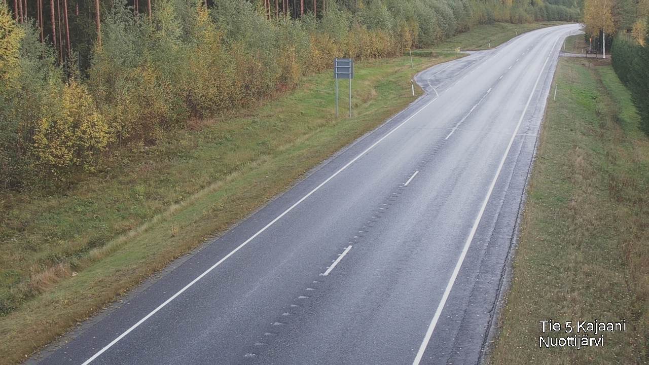 Weather Camera Image Road 5 Kajaani, Nuottijärvi, Kajaani, Kainuu