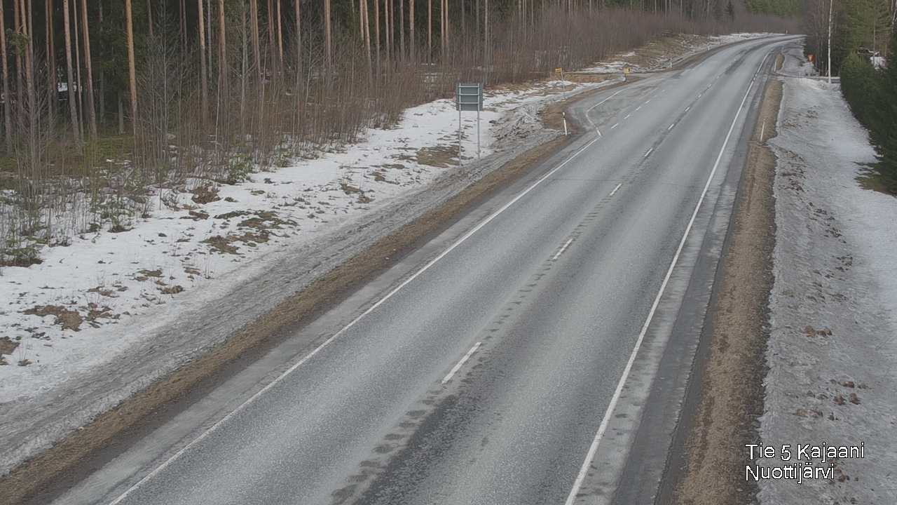 Weather Camera Image Road 5 Kajaani, Nuottijärvi, Kajaani, Kainuu