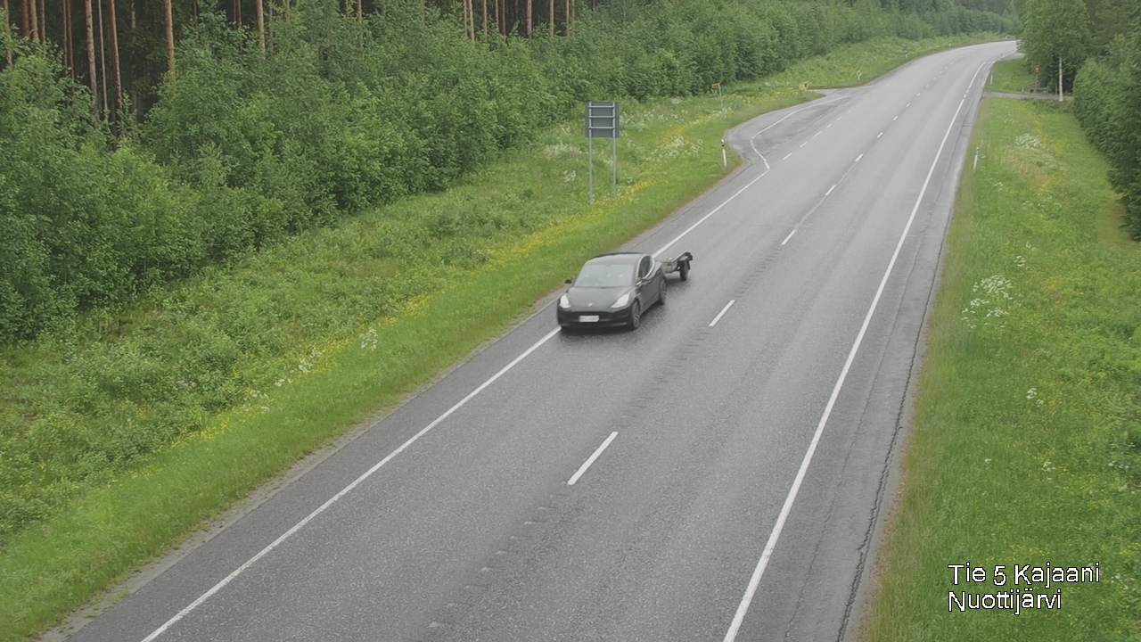 Weather Camera Image Väg 5 Kajaani, Nuottijärvi, Kajaani, Kainuu