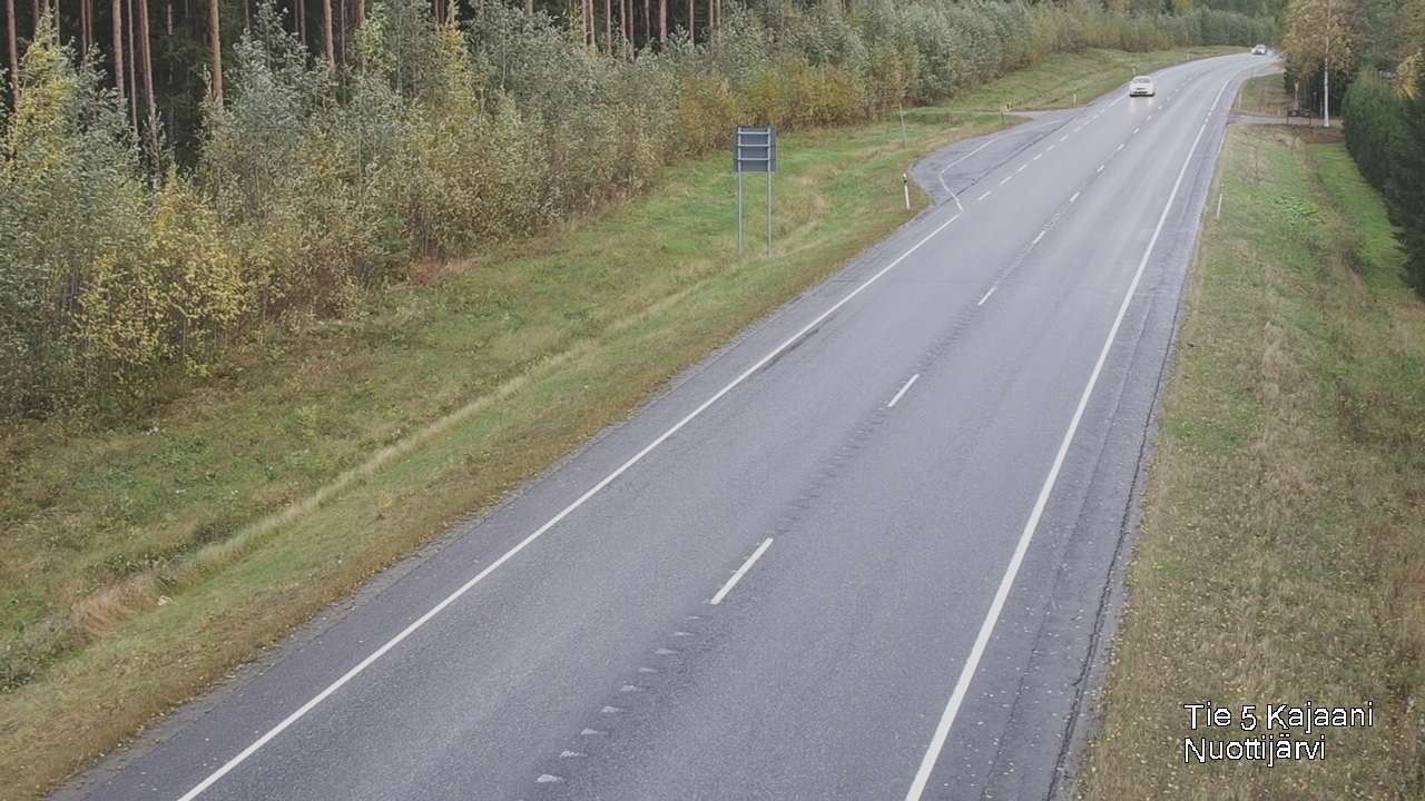 Weather Camera Image Road 5 Kajaani, Nuottijärvi, Kajaani, Kainuu