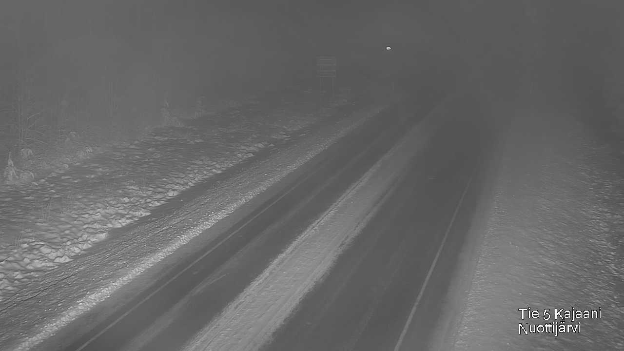Weather Camera Image Väg 5 Kajaani, Nuottijärvi, Kajaani, Kainuu