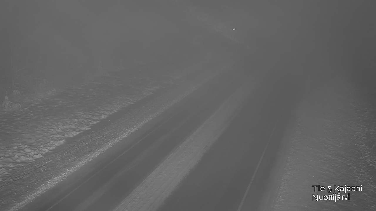 Weather Camera Image Väg 5 Kajaani, Nuottijärvi, Kajaani, Kainuu