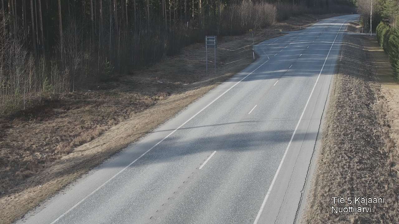 Weather Camera Image Väg 5 Kajaani, Nuottijärvi, Kajaani, Kainuu