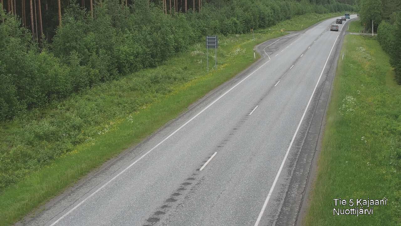Weather Camera Image Road 5 Kajaani, Nuottijärvi, Kajaani, Kainuu