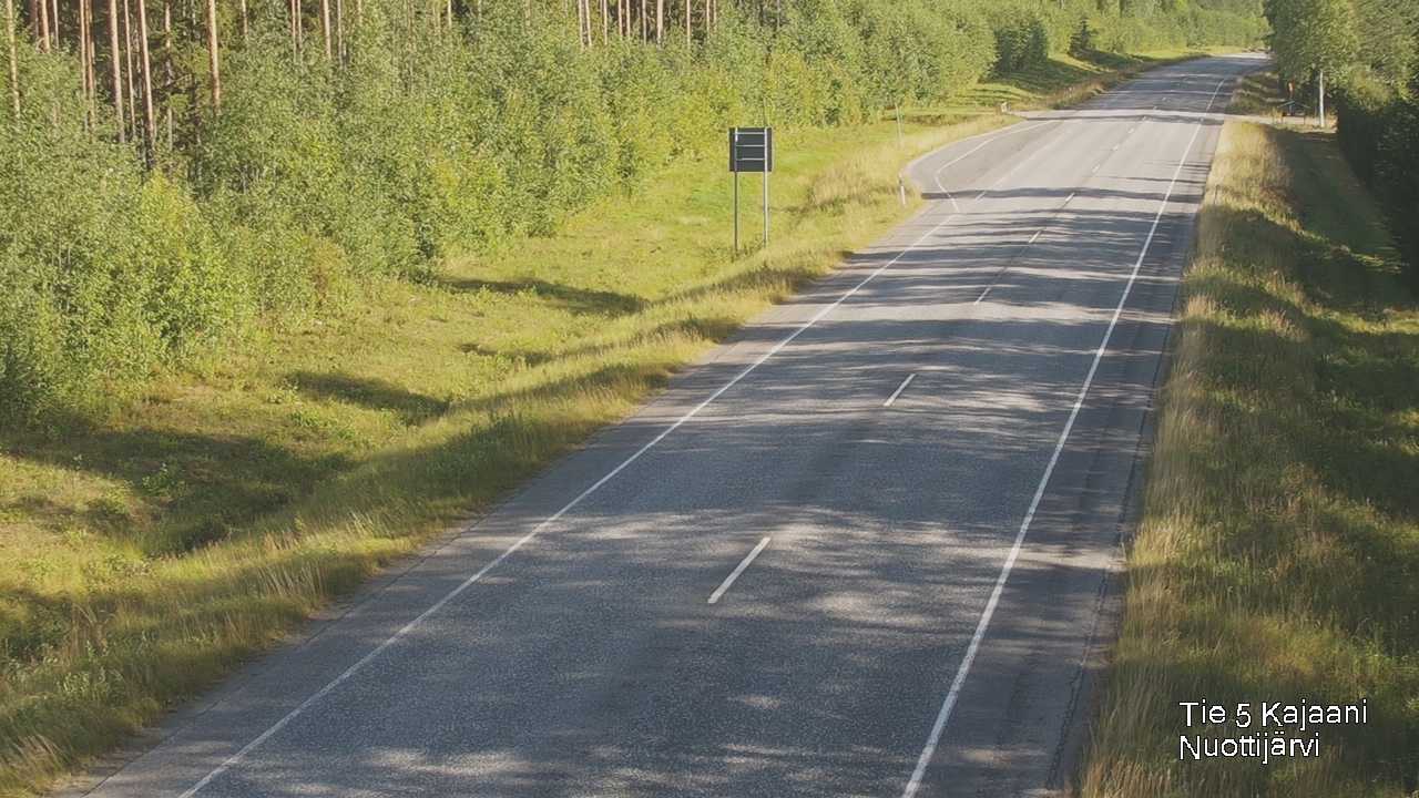 Weather Camera Image Road 5 Kajaani, Nuottijärvi, Kajaani, Kainuu