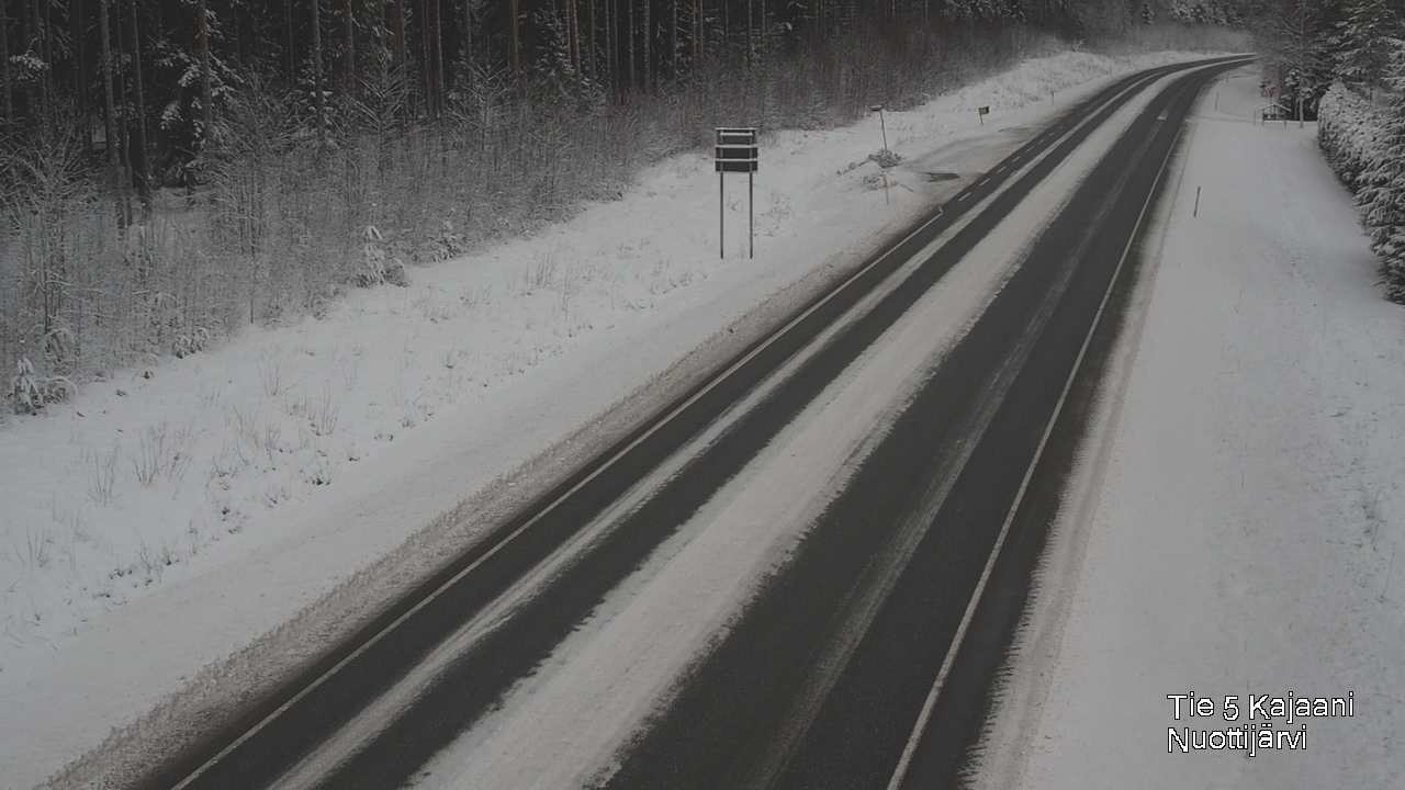 Weather Camera Image Väg 5 Kajaani, Nuottijärvi, Kajaani, Kainuu