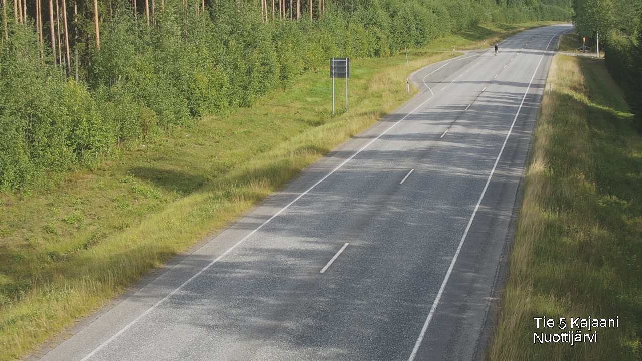 Weather Camera Image Road 5 Kajaani, Nuottijärvi, Kajaani, Kainuu