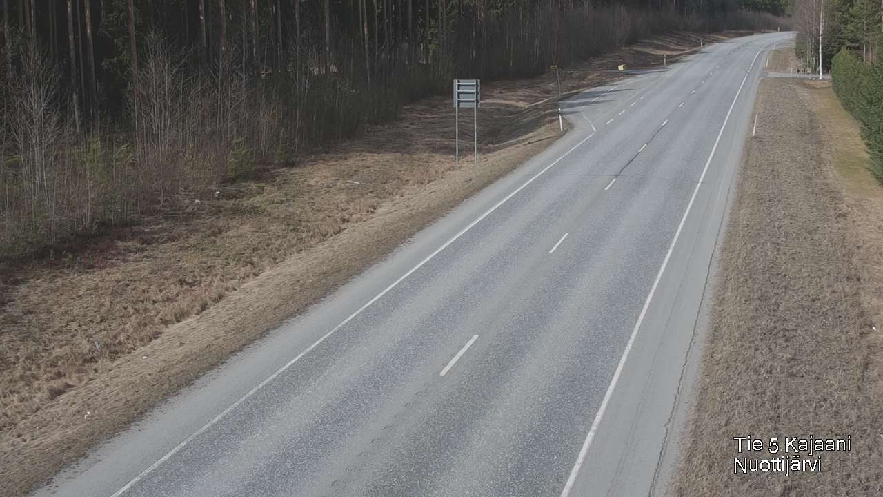 Weather Camera Image Väg 5 Kajaani, Nuottijärvi, Kajaani, Kainuu