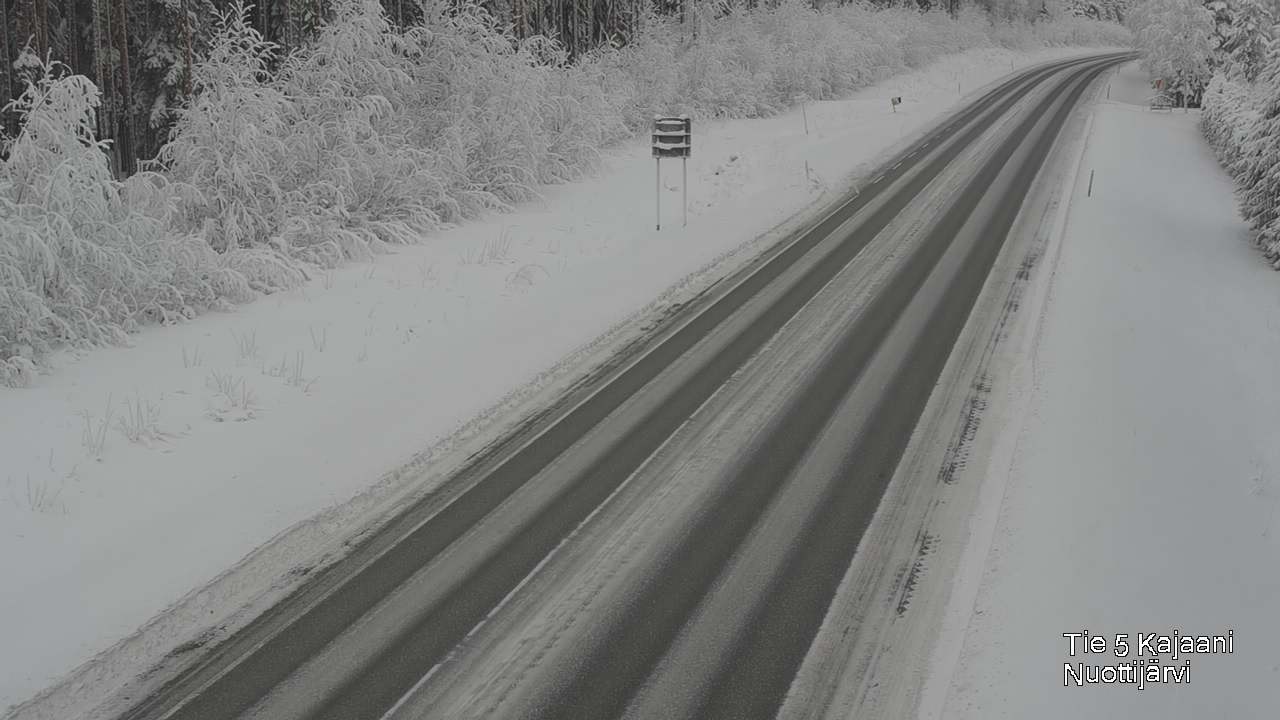 Weather Camera Image Väg 5 Kajaani, Nuottijärvi, Kajaani, Kainuu