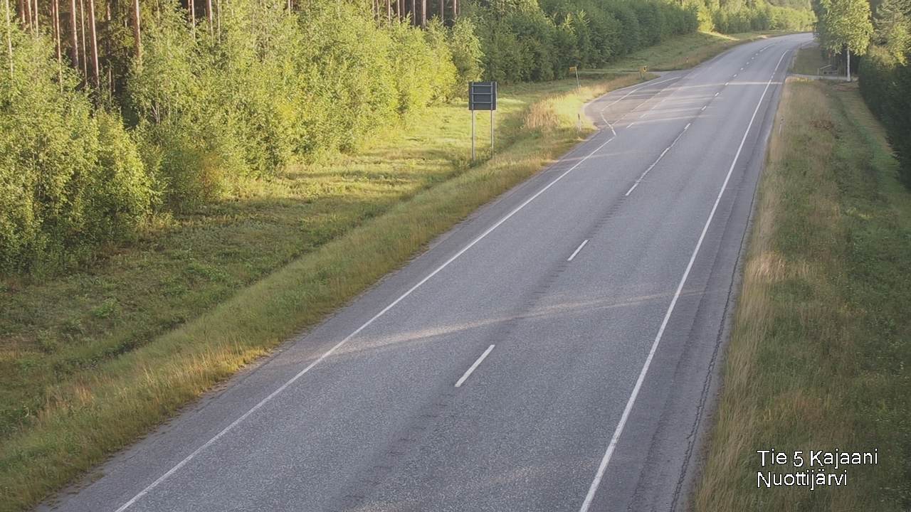 Weather Camera Image Väg 5 Kajaani, Nuottijärvi, Kajaani, Kainuu
