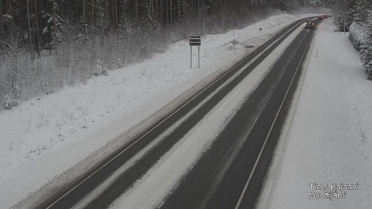 Weather Camera Image Väg 5 Kajaani, Nuottijärvi, Kajaani, Kainuu