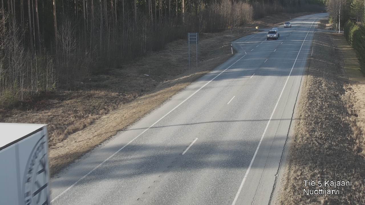 Weather Camera Image Väg 5 Kajaani, Nuottijärvi, Kajaani, Kainuu