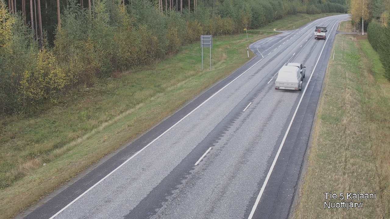 Weather Camera Image Väg 5 Kajaani, Nuottijärvi, Kajaani, Kainuu