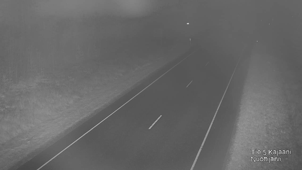 Weather Camera Image Road 5 Kajaani, Nuottijärvi, Kajaani, Kainuu