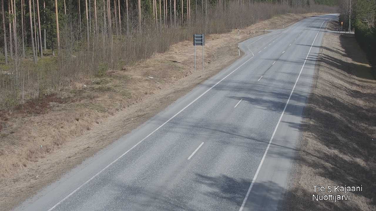 Weather Camera Image Väg 5 Kajaani, Nuottijärvi, Kajaani, Kainuu