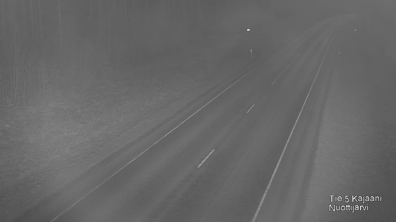 Weather Camera Image Väg 5 Kajaani, Nuottijärvi, Kajaani, Kainuu