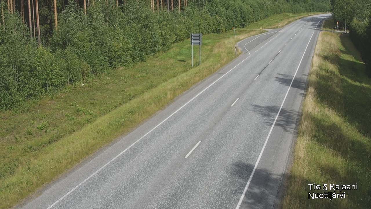 Weather Camera Image Road 5 Kajaani, Nuottijärvi, Kajaani, Kainuu