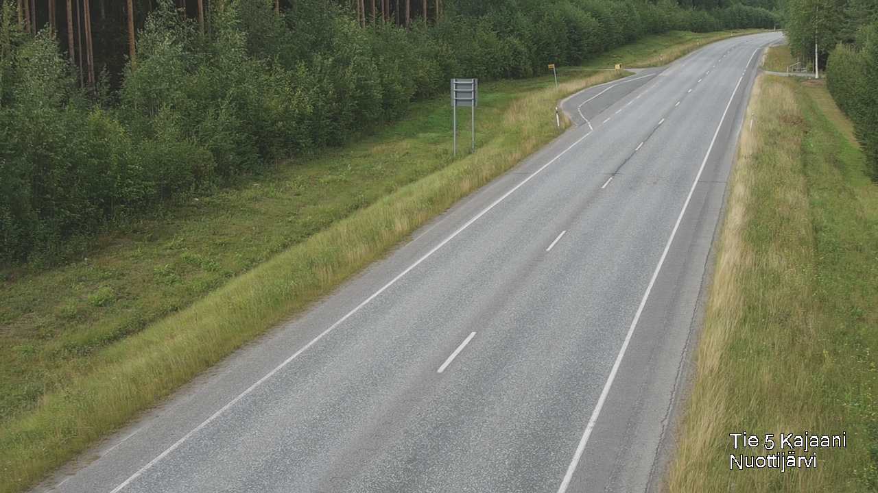 Weather Camera Image Road 5 Kajaani, Nuottijärvi, Kajaani, Kainuu