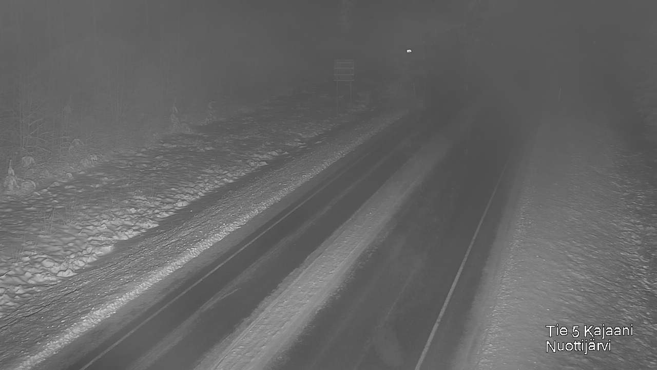 Weather Camera Image Väg 5 Kajaani, Nuottijärvi, Kajaani, Kainuu