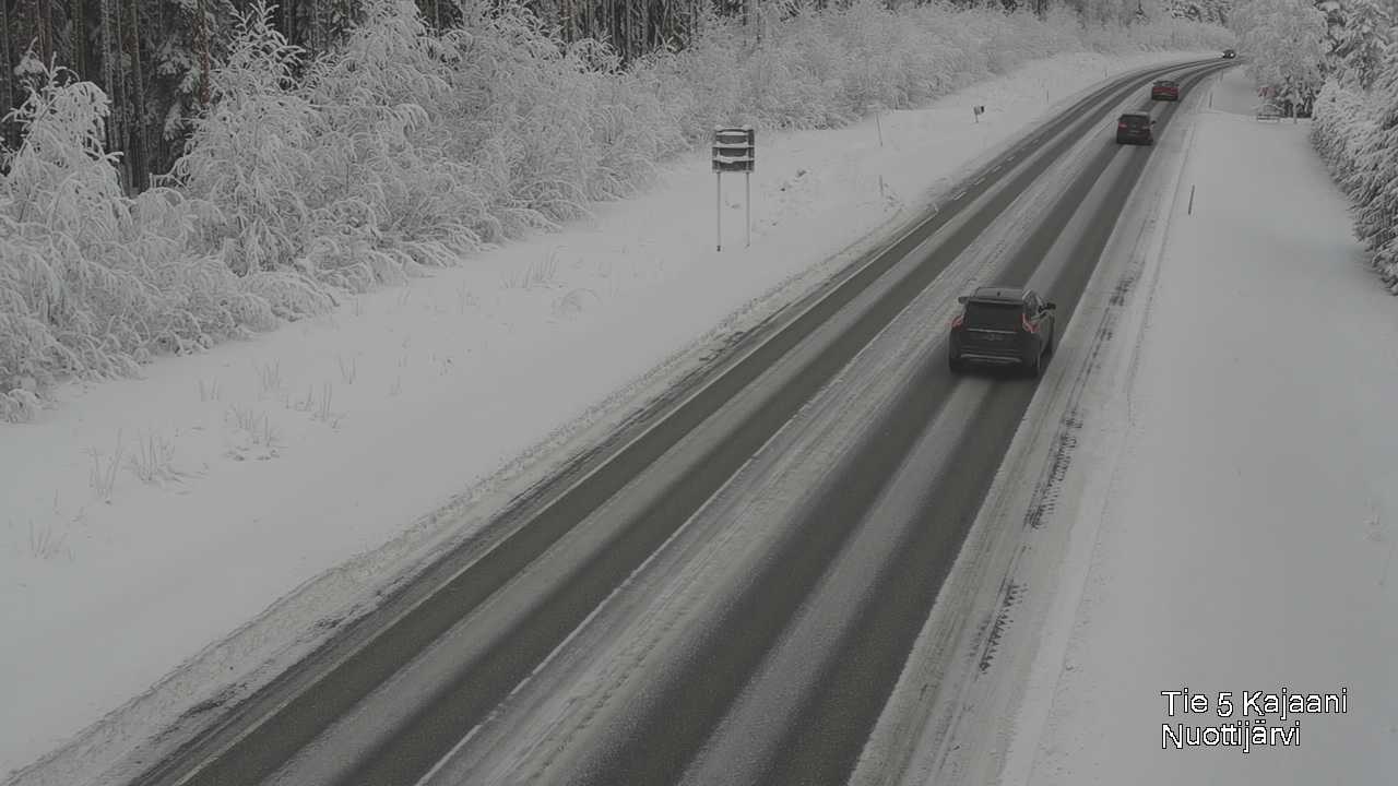 Weather Camera Image Väg 5 Kajaani, Nuottijärvi, Kajaani, Kainuu