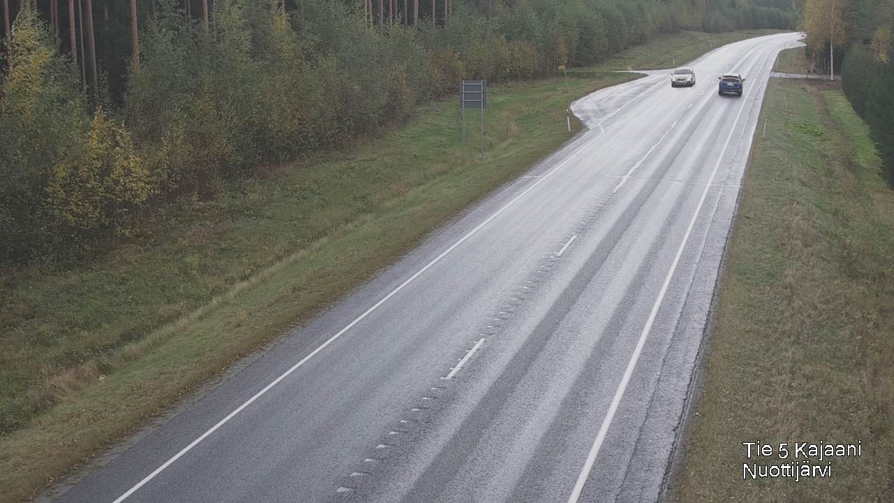 Weather Camera Image Väg 5 Kajaani, Nuottijärvi, Kajaani, Kainuu