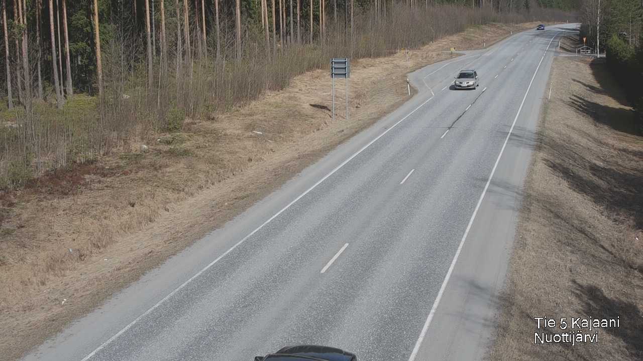 Weather Camera Image Road 5 Kajaani, Nuottijärvi, Kajaani, Kainuu