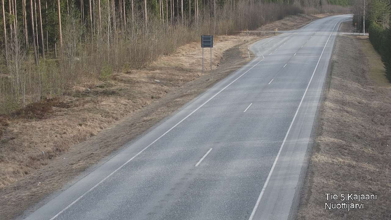 Weather Camera Image Road 5 Kajaani, Nuottijärvi, Kajaani, Kainuu