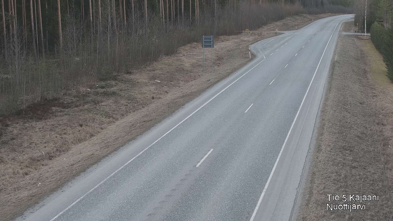 Weather Camera Image Väg 5 Kajaani, Nuottijärvi, Kajaani, Kainuu