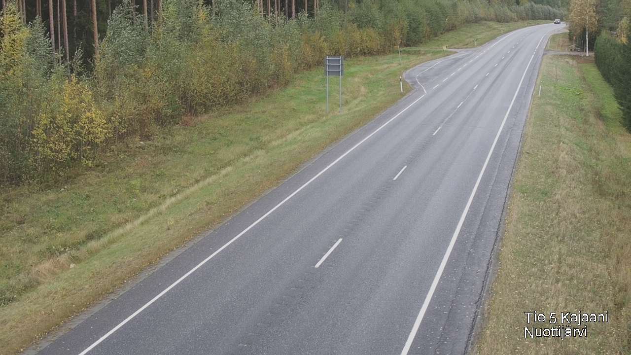 Weather Camera Image Road 5 Kajaani, Nuottijärvi, Kajaani, Kainuu